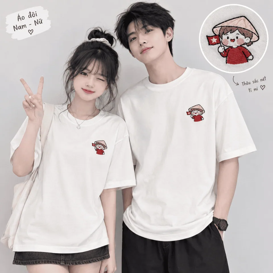 Áo thêu đôi Tí Việt & Na Việt của ATUS Clothing