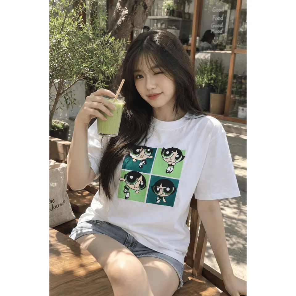 Áo thêu nhân vật The Powerpuff Girls của ATUS Clothing